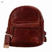 Goat Oily Leather Handcrafted Mini Backpack