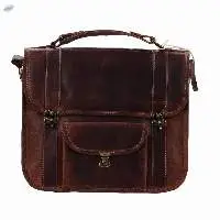 Buff Oily Leather Women's Satchel Bag