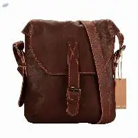 Goat Waxy Leather Crossbody Bag for Women