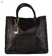 Buff Oily Leather Women's Tote Bag