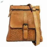 Cow Washed Leather Handmade Unisex Sling Bag