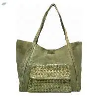 Cow Washed Leather Woman's Shoulder Tote Bag