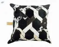 Cow Hair On Leather With Canvas Pillow Cover