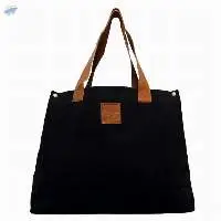 Canvas & Leather Trim Ladies Hand Bag