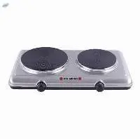 Double Burner Steel Hot Plate