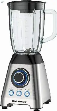 Electric Steel Blender With Glass Jar