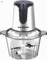 Electric Steel Food Processor With Glass Jar