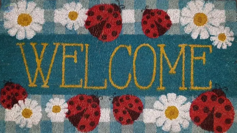 Printed Coir Mat With PVC Backing