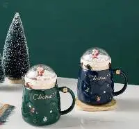 Christmas Ceramic Mug, Gift Creativity
