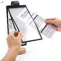 Wood PVC Page Turning Table Card, Menu Table