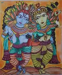 Divine Embrace: Radha Krishna