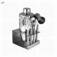 Bar Tool Set with Designer Stand