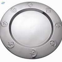 20113A,B - Star Charger Plate With Embossed