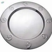 20113A,B - Star Charger Plate With Embossed