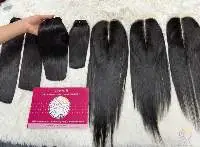 Vietnamese Remy Bone Straight Hair Black Color