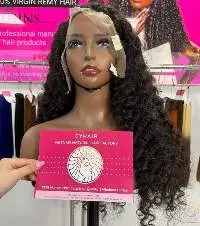 Deep Wave Frontal Wigs 100% Raw Remy Hair