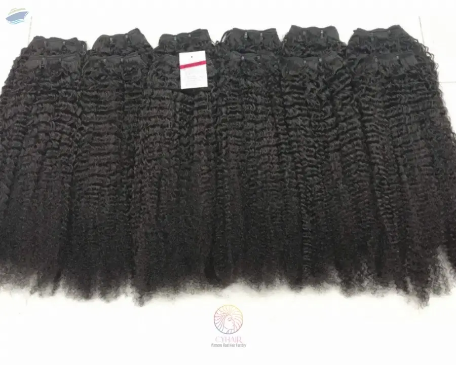 Kinky Curly Hair Extension Raw Human Hair