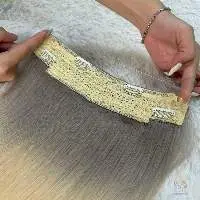 Halo Hair Extensions Human Hair Double Weft