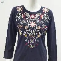 Embroidered Top Made With 100 % Cotton