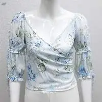 Cotton Cross Over Front Top
