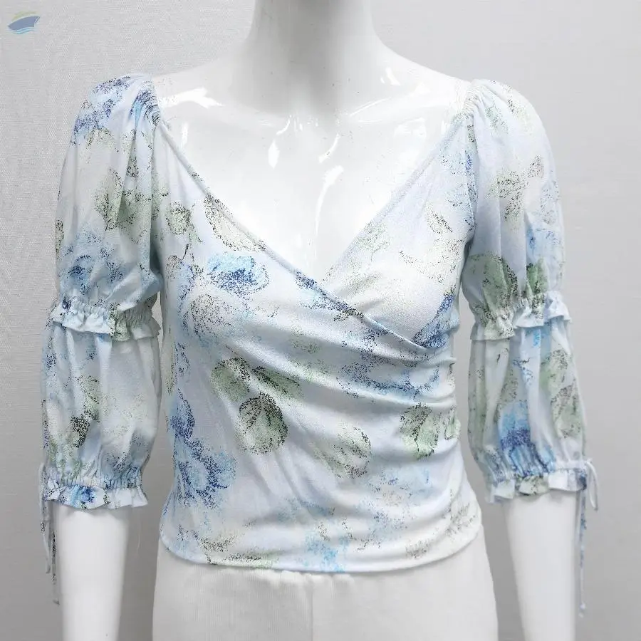 Cotton Cross Over Front Top