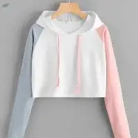 Color Block Sweat Shirt Made With Cotton Fleece