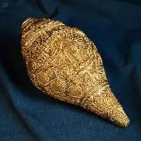 Vishnu Viraat Roop Decorative Brass Conch