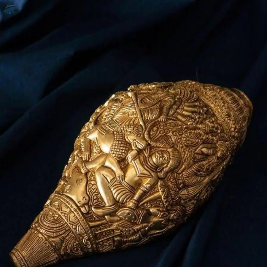 Adishakti Decorative Brass Conch