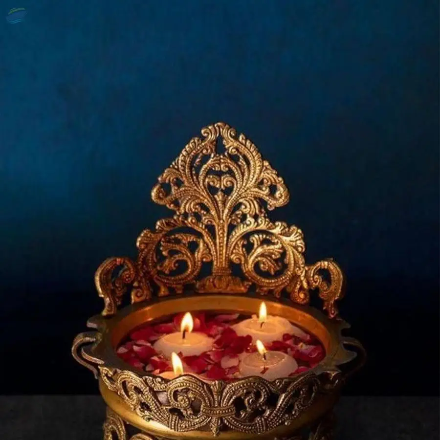 Vrinda Brass Urli