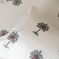 Palm Double Bedsheet With Pillow Covers