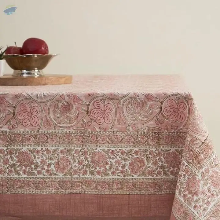 Abari Block Print Table Cover - 6 Seater