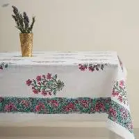 Satrangi Block Print Table Cover - 6 Seater
