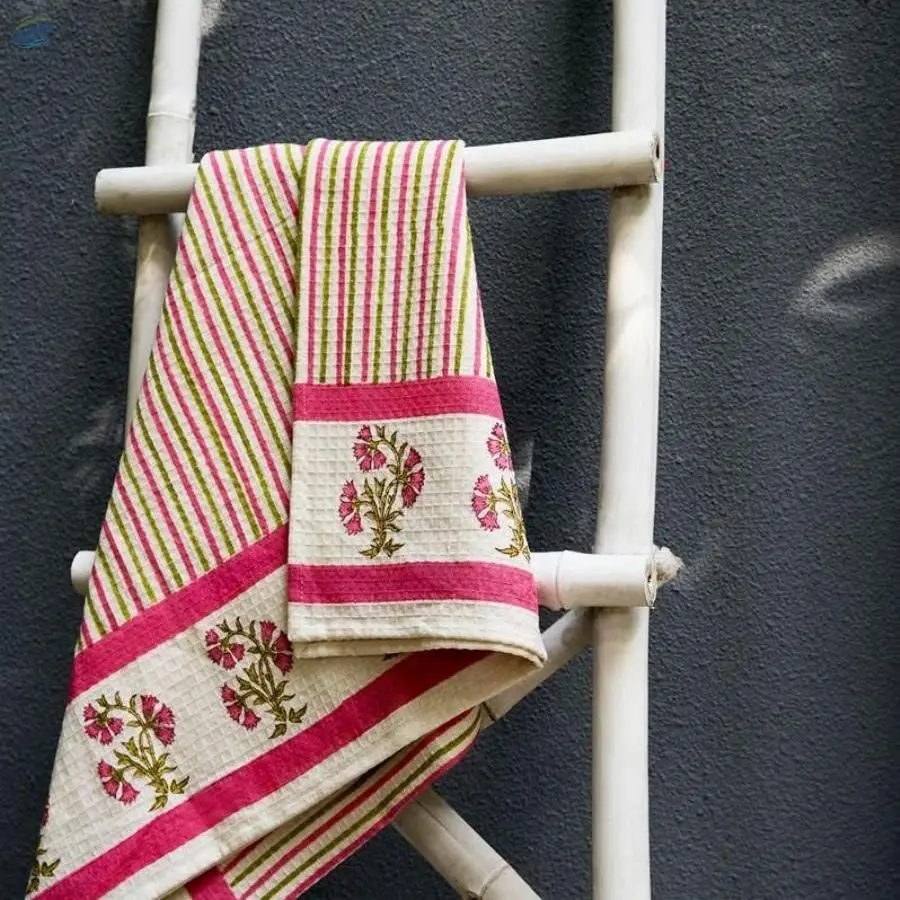 Elsie Block Print Towel