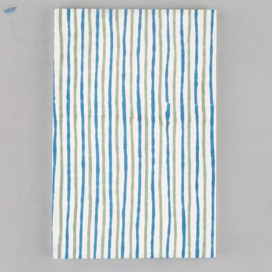 Striped Block Printed Notebook