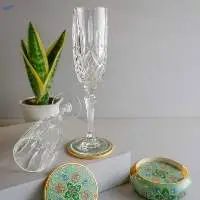 Jade Hand-Painted Coasters