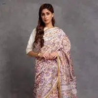 Arnit Chanderi Saree (With Blouse)