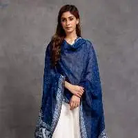Ambud Dabu Chanderi Dupatta