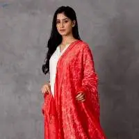 Rudhira Shibori Chanderi Dupatta
