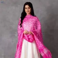 Farba Shibori Chanderi Dupatta