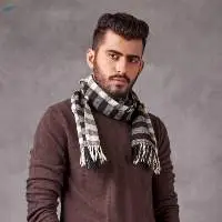 White Handwoven Muffler