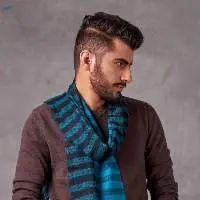 Teal Handwoven Muffler