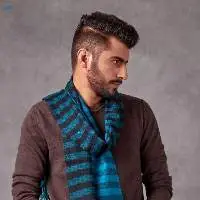 Teal Handwoven Muffler