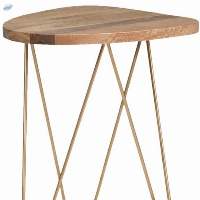 Wood/Metal Table With Resin Work On Top