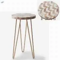 Wood /Metal Table with Resin work on Top