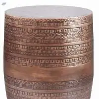 Metal Accent Table Copper Finish