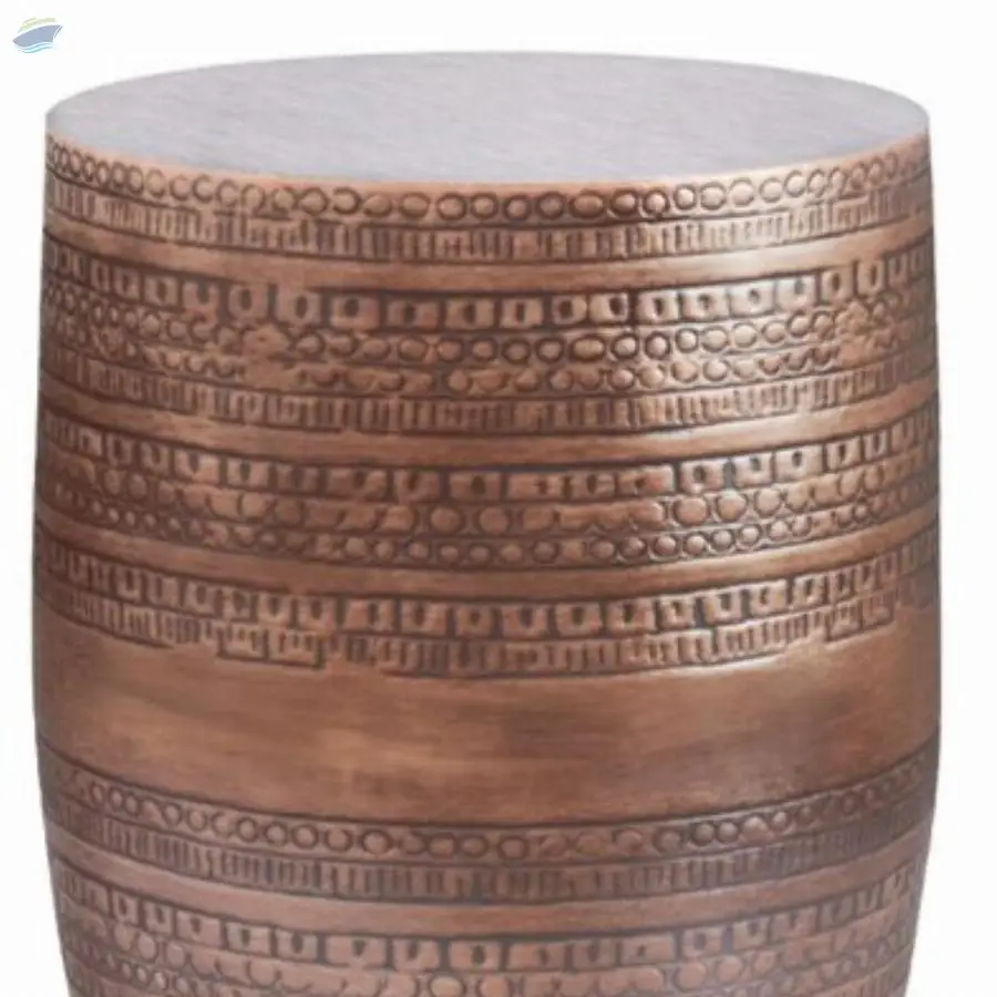 Metal Accent Table Copper Finish