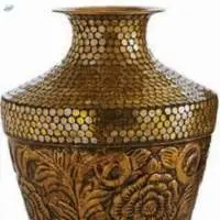 Metal Vase 14 Ht