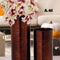 Metal Vase 11" HT