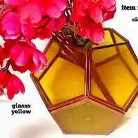 Metal / Glass  Vase 5.5" Ht