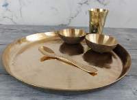 Kansa / Bronze Dinner Plate Set of 5